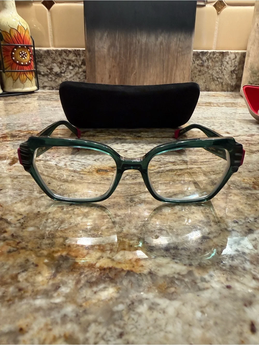 Etnia Barcelona Vesta Women’s Green, Pink and Black Designer Glasses - Eyewear